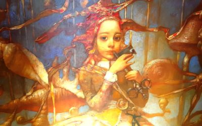 Visioni e suggestioni nel mondo onirico di Alex Dolgikh, ritrattista ucraino. Con Matilde a Stare Mesto, nella vecchia Praga.