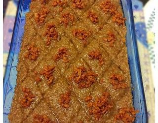 Biko with Latik (Filipino Rice Cake with Coconut Syrup)