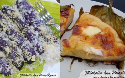 Filipino Bibingka and Puto Bumbong