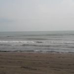 La spiaggia di Ciamkhale, una delle più famose sul mar Caspio