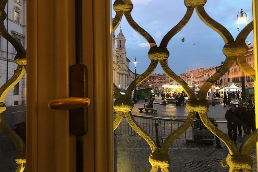 A Piazza Navona per un caffè