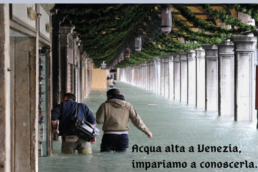 L’Acqua grande a Venezia.
