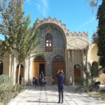 La fontana in mezzo alla biblioteca!