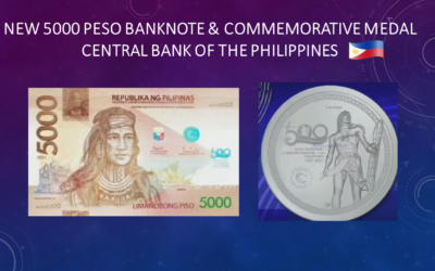 NEW 5000 PESO & COMMEMORATIVE MEDAL CENTRAL BANK OF THE PHILIPPINES – Nelle Filippine il lancio della banconota e della medaglia commemorativa a 500 anni dalla vittoria contro l’invasione