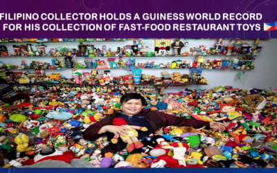 FILIPINO COLLECTOR HOLDS A GUINESS WORLD RECORD FOR HIS COLLECTION OF FAST-FOOD RESTAURANT TOYS – La più grande collezione di giocattoli da fast food