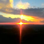 Una croce di luce nel cielo